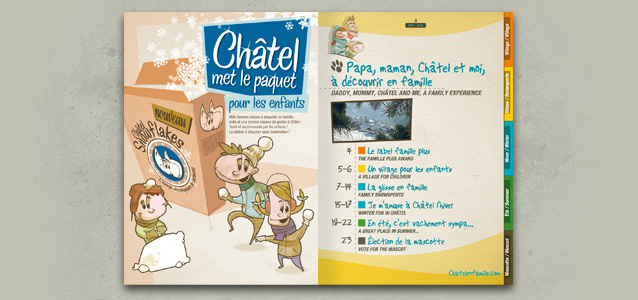 Pages int�rieures de la brochure famille de Ch�tel