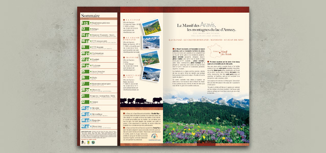 Pages du guide des activit�s du Massif des Aravis