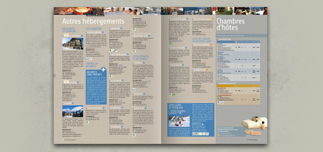 Pages h�bergement de la brochure de Villard de Lans